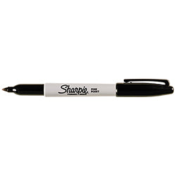 Sharpie Marker - Fine Tip - Black - Qty. 12 Per Box 12 / BX