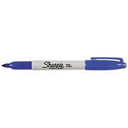 Sharpie Marker - Fine Tip - Blue - Qty. 12 Per Box 12 / BX