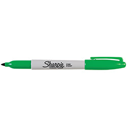 Sharpie Marker - Fine Tip - Green - Qty. 12 Per Box 12 / BX