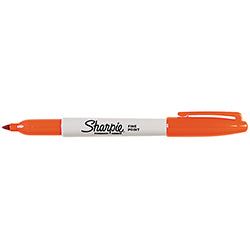 Sharpie Marker - Fine Tip - Orange - Qty. 12 Per Box 12 / BX