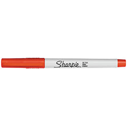 Sharpie Marker - Ultra Fine Tip - Red - Qty. 12 Per Box 12 / BX