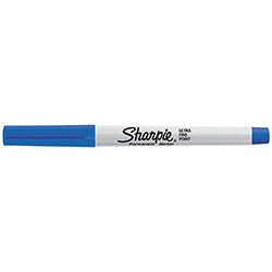 Sharpie Marker - Ultra Fine Tip - Blue - Qty. 12 Per Box 12 / BX