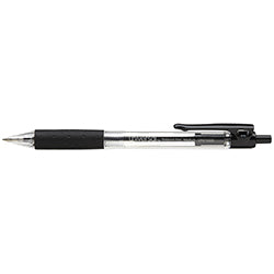 Retractable Ball Pen - 1 mm - Black - Qty. 12 Per Box 12 / BX