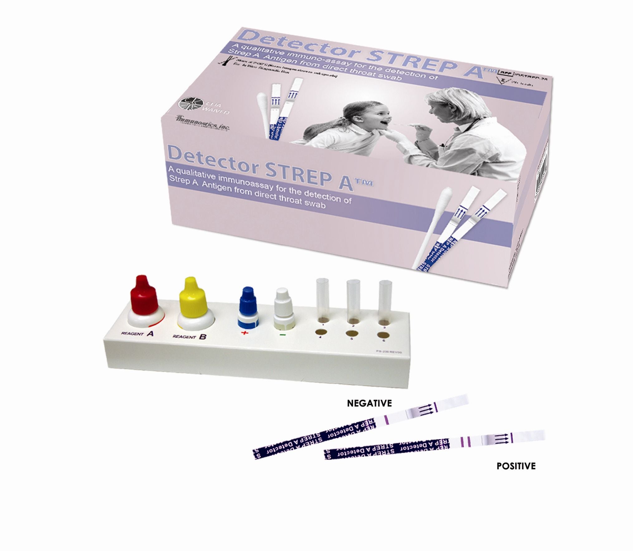Strep A Test Kits - Immuno/Strep A Detector (Dipstick)