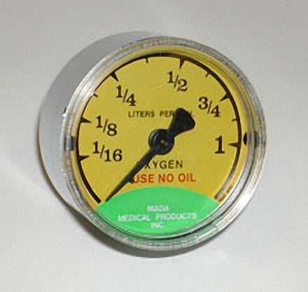 Liter Flow Gauge (1/16 to 1 LPM) for 1309A-1 regulator, back mounted