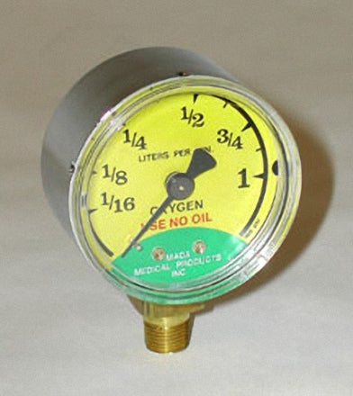 Liter Flow Gauge (1/16 to 1 LPM) bottom mounted 1/8" NPT