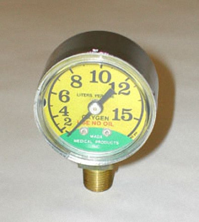 Liter Flow Gauge (2 to 15 LPM) bottom mounted 1/8" NPT