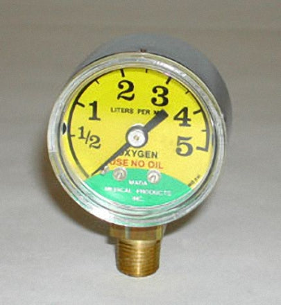 Liter Flow Gauge (1/2 to 5 LPM) bottom mounted 1/8" NPT
