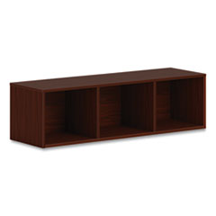Mod Wall Storage, 48w x 14d x 39.75h, Traditional Mahogany