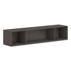 Mod Wall Storage, 66w x 14d x 39.75h, Slate Teak