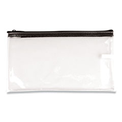 Multipurpose Zipper Bags, Vinyl, 11 x 6, Clear