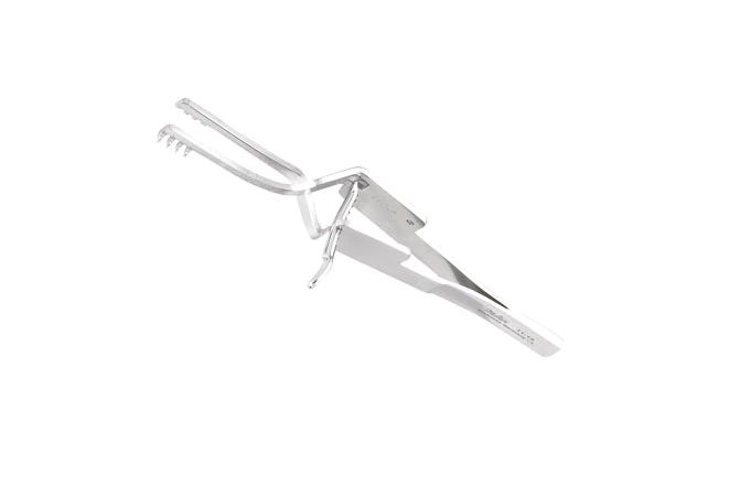 Cross Action Retractor - 4" (100mm) - Sharp Prongs