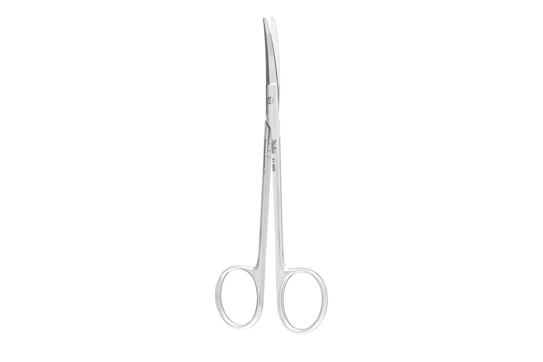Fomon Saber Back Scissors 5-3/8" - Curved - Semi-Sharp Outer Edges