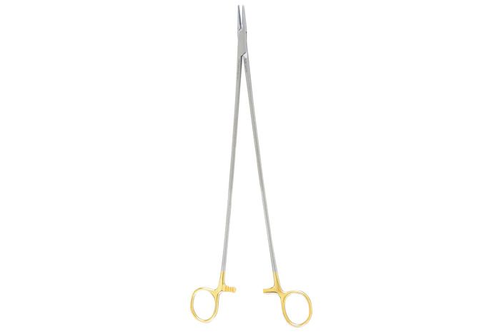 Crile-Wood Needle Holder - 11-3/4" (301mm) - Straight - Serrated Jaws
