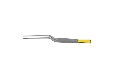 Cushing Dressing Forceps - 7-3/4" (195mm) - Bayonet - Serrated