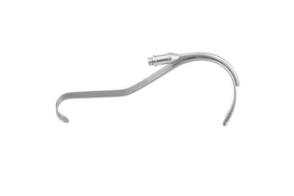 Deaver Fiber Optic Retractor - 8-1/4" (210mm) - 5/8" (16mm) Wide