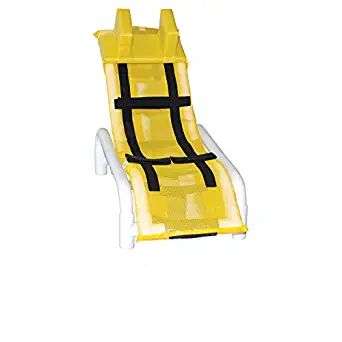 Reclining bath/shower chair (MEDIUM), no base no casters, w/ head bolster 130 lbs wt cap