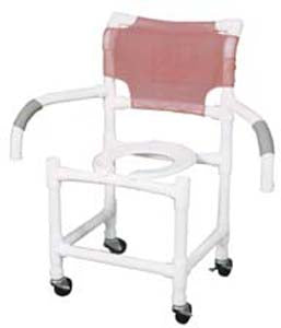 Optional Double drop arm (factory installed only), 30" internal shower chair