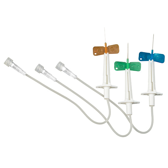 UNOLOK® Plus Safety Winged Infusion Sets: 25G x 3/4", 8"