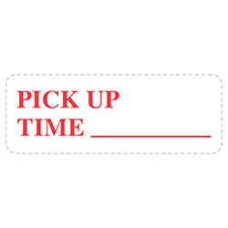 Self Inking Stamp - PICK UP TIME - Red Ink, 3/4" x 2 3/8" 1 / BX