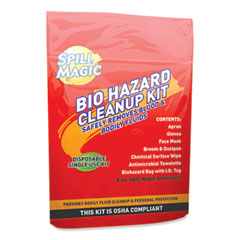 Biohazard Spill CleanUp, 0.75 x 6 x 9