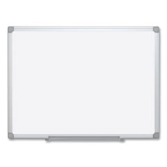 Earth Silver Easy-Clean Dry Erase Board, 96 x 48, White Surface, Silver Aluminum Frame