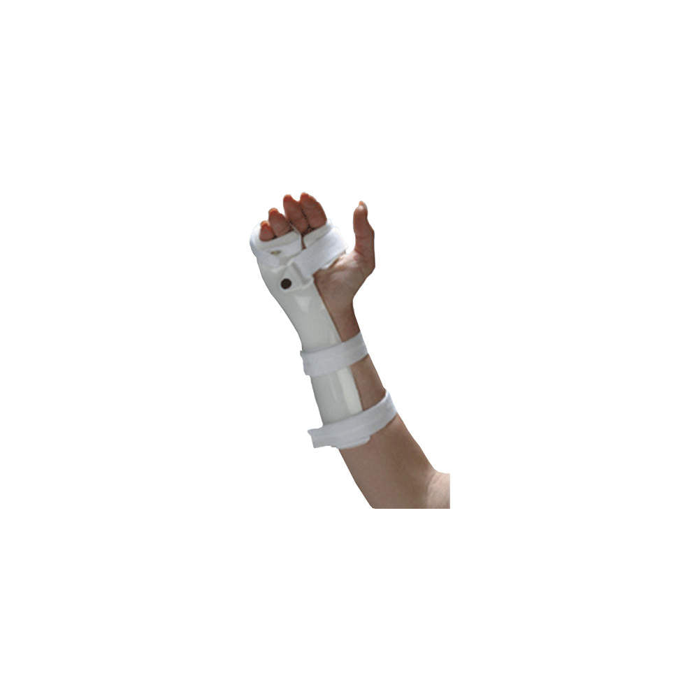 FRACTURE BRACE BOXER SPLINT EXTENDED, RIGHT WHITE POLYETHYLENE LARGE 1 PER EACH
