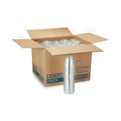 Clear Plastic PETE Cups, 9 oz, Squat, 50/Sleeve, 20 Sleeves/Carton