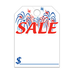 Hang Tag - Sale with Fireworks - 8.5" x 11.5" 50 / PK