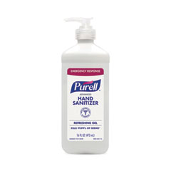 Advanced Instant Hand Sanitizer, Gel, 16 oz Pump Bottle, Clean Scent