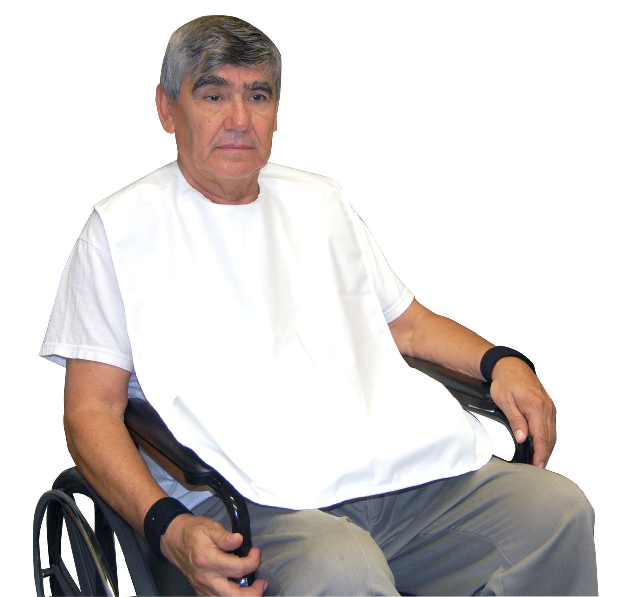 Bib with Pocket - Size: 18"W x 30"L