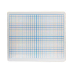 Graphing Two-Sided Dry Erase Board, 12 x 9, White Surface, 12/Pack