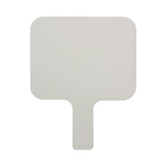 Dry Erase Paddle, 9.75 x 8, White Surface, 12/Pack