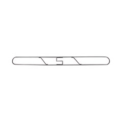 Clip-On Dust Mop Frame, 60w x 5d, Zinc Plated