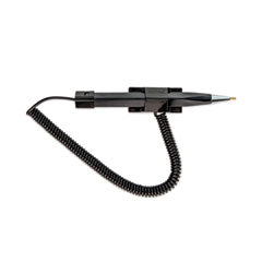 Wedgy Secure Antimicrobial Ballpoint Counter Pen, Fine 0.5 mm, Black Ink, Black Wedgy Secure Antimicrobial Ballpoint Counter Pen, Fine 0.5 mm, Black Ink, Black