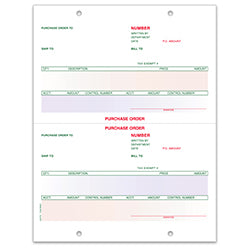 Laser Cash Receipt/Purchase Order 250 / PK