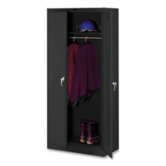 Deluxe Wardrobe Cabinet, 36w x 18d x 78h, Black