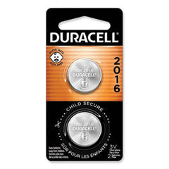 Lithium Coin Batteries With Bitterant, 2016, 2/Pack