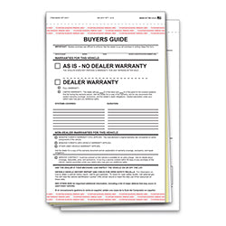 Buyers Guide - BG-2017-3PT - AI-E - As Is - 3 Part - Qty. 100 100 / PK