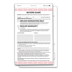 Buyers Guide (Adh Tape) - Imp Warranty -
2 Part 100 / PK