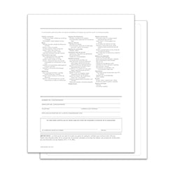Peel n Seal 1 Part Buyers Guide - Spanish - Backer ONLY 100 / PK