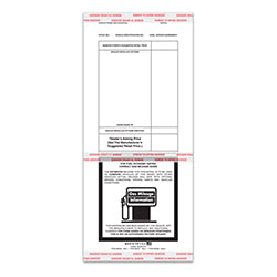 Addendum Sticker - ADD-512 BLACK 100 / PK