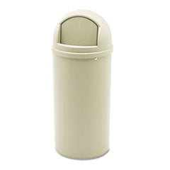 Marshal Classic Container, 15 gal, Plastic, Beige