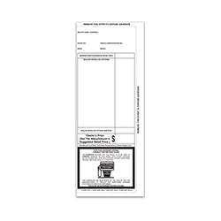 Addendum Sticker - ADD-1 - BLACK - Perm. Adhesive 100 / PK