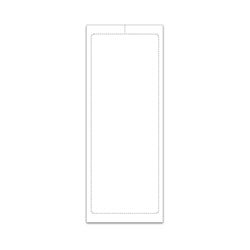 Add Stickers (Adh) Plain Stock - 4-1/4" X 11" 250 / PK
