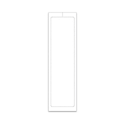 Add Stickers (Adh) Plain Stock - 3-1/8" X 11" 250 / PK