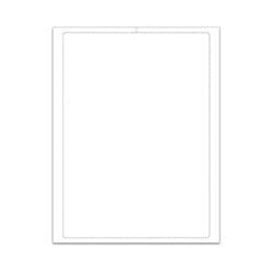 Peel n Seal Laser Window Sticker Stock - Blank 250 / PK