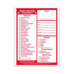 Peel n Seal Laser Window Sticker Stock - Red Checklist 250 / PK
