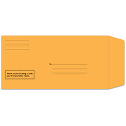 License Plate Env Moist & Seal - Buff PrePrinted 100 / PK