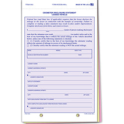 Lease Odometer Statement 100 / PK